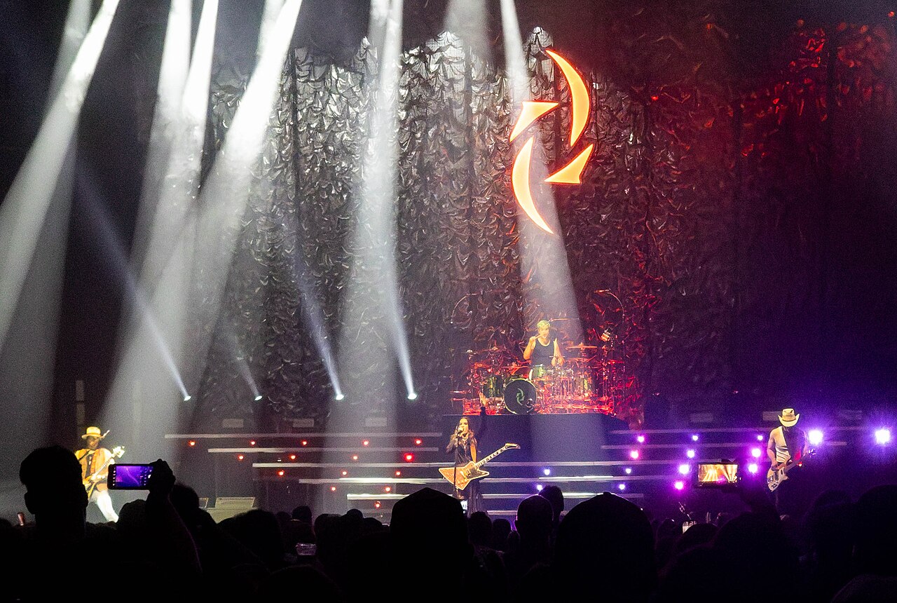 Halestorm performing at Canada Life Gardens in London, Ontario, 2024.